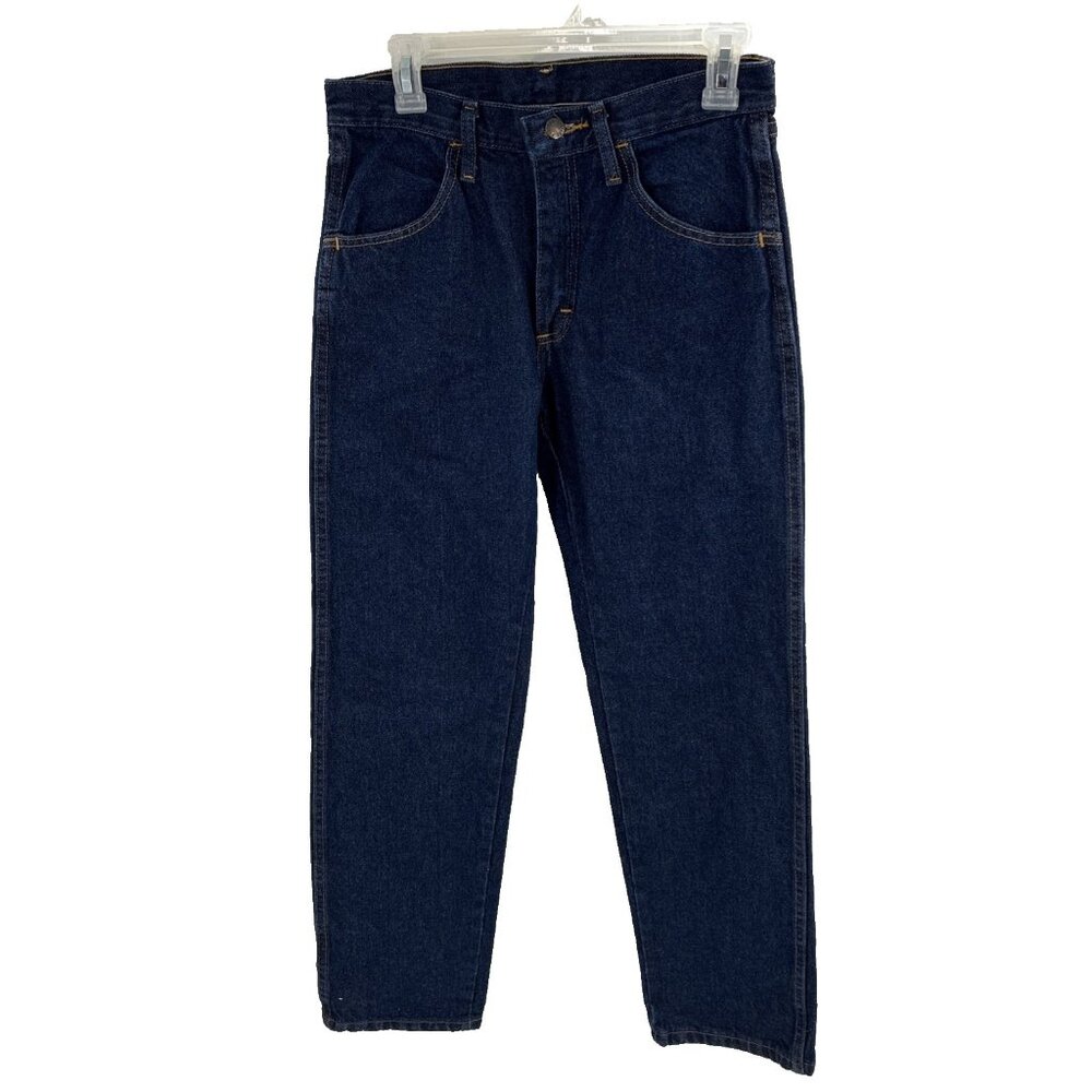 Rustler Mens Jeans Regular Fit Straight Leg Dark Wash Denim 29x30
